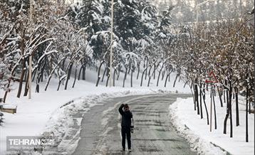 تهران برفی از نمای برج میلاد 13