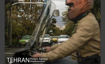 ترافیک تهران در یک روز بارانی 15