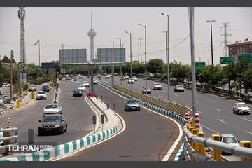 بهره‌برداری از تقاطع غیرهمسطح بزرگراه همت و اشرفی اصفهانی 4