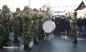 مراسم تشییع پیکر شهید سید مرتضى قدیرى در منطقه 10