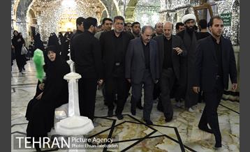 عزاداری عاشورای حسینی در حرم حضرت عبدالعظیم(ع) با حضور دکتر روحانی و دکتر نجفی 10