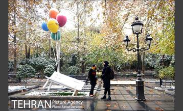 بارش برف پاییزی در تهران 20