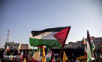تجمع مردم تهران در واکنش به جنایت رژیم صهیونیستی در غزه 11