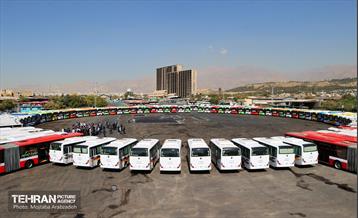 آیین بهره‌برداری از طرح نوسازی حمل و نقل عمومی تهران 30