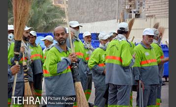 صبحگاه پاکبانان در شهر کربلا 1