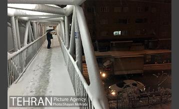 صبح برفی تهران 21