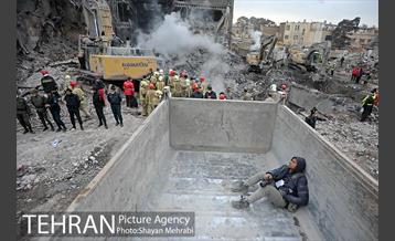 هشتمین روز آواربرداری ساختمان پلاسکو-1 14