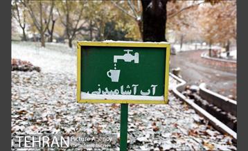 بارش برف پاییزی در تهران 2