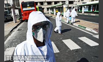 عملیات ضد عفونی کردن اتوبوس های شهری 19