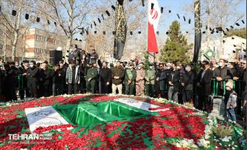 مراسم تشییع و تدفین دو شهید گمنام در منطقه 13