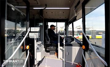 ورود اتوبوس‌های دوکابین جدید به تهران 48
