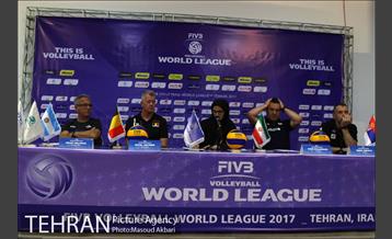 نشست خبری هفته دوم لیگ جهانی در تهران