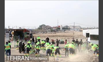 فعالیت های منطقه 2 شهرداری تهران در شهر کوت عراق برای زائرین اربعین حسینی 3