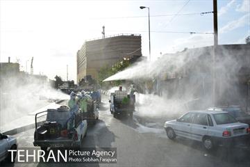 عملیات ضدعفونی معابر محله شوش  22