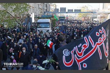 مراسم تشییع ۱۵۰ شهید گمنام در تهران 2