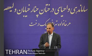 احیای درختان خیابان  ولیعصر( عج) با حضور شهردار تهران  2