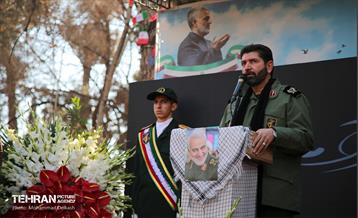 تشییع دو شهید گمنام در منطقه 15