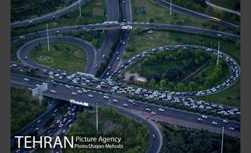 ترافیک شامگاهی خیابان های تهران 6