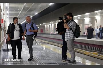 بازدید نمایندگان رسانه‌های خارجی از مترو مریم مقدس(س)  5
