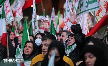 اجتماع مردم غیور تهران در قدردانی از همراهی جبهه مقاومت یمن 35