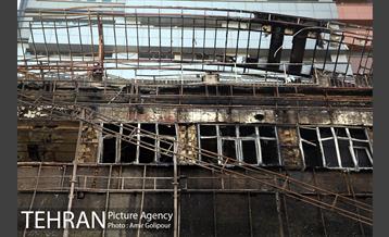 آتش سوزی مجتمع تجاری طوبی 41