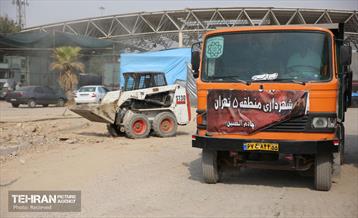 خدمات شهرداری منطقه 5 در گذرگاه مرزی مهران 6