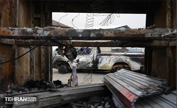 خسارات وارده به خودروهای آتش نشانی شهر تهران 15