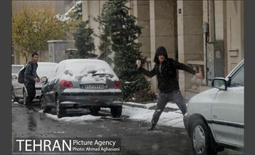 بارش نخستین برف پاییزی تهران 34