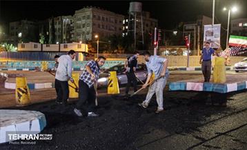 عملیات آسفالت ریزی در منطقه 5 34