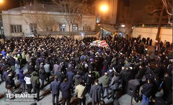 وداع با پیکر مطهر ۵ شهید حمله رژیم صهیونیستی 13