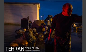 عملیات تخلیه آب از محلات گمیشان 40