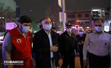 بازدید سرزده شهردار تهران از ستاد فرماندهی عملیات آتش نشانی 1