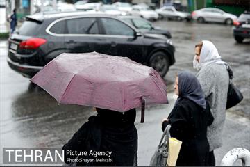بارش باران پاییزی در تهران 9