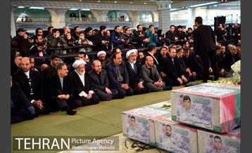 تشییع شهدای آتش نشان در شبستان مصلی 28