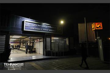 تست گرم بخش میانی خط ۶ مترو تهران 1