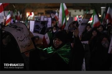 عزاداری هفتمین روز شهادت رهبر انقلاب در میدان بریانک 13
