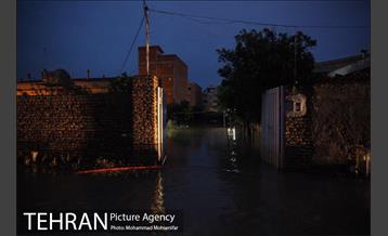 تخلیه آب از منازل مسکونی شهر آق قلا19