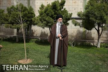 کاشت نهال توسط رهبر معظم انقلاب اسلامی 11