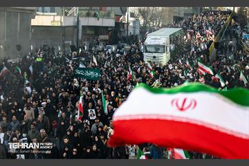 تشییع پیکر شهدای حملات آمریکایی-صهیونیستی