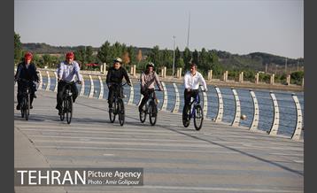بازدید پیروز حناچی شهردار تهران از بوستان جنگلی چیتگر تا دریاچه شهدای خلیج فارس 19