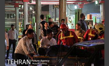 مانور اطفای حریق در پمپ بنزین شهرک استقلال 11