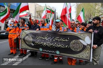 تشییع پیکر مطهر پاکبان شهید «حسن خیران»