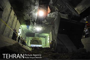 مراسم ورود ماشین حفاری(TBM) به ایستگاه مترو امیرکبیر در خط 6 متروی تهران 13