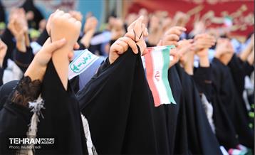 آیین نواختن زنگ بازگشایی دبیرستان دخترانه میثاق 6