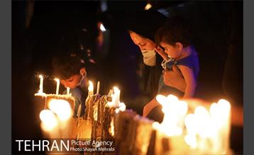 مراسم شام غریبان در میدان امام حسین(ع) 14