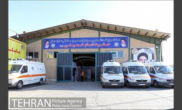 پایگاه اورژانس شرکت شهر سالم حرم مطهر امام‌ خمینی (ره) برای مراسم ارتحال  10