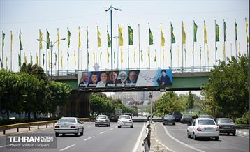 نصب تبلیغات نامزدهای چهاردهمین دوره انتخابات ریاست جمهوری در پایتخت 15