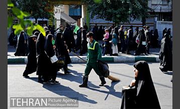 خدمات شهرداری تهران در مراسم پیاده روی جاماندگان حسینی (ع) 2