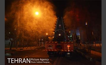 ضدعفونی معابر توسط سازمان آتش نشانی  20