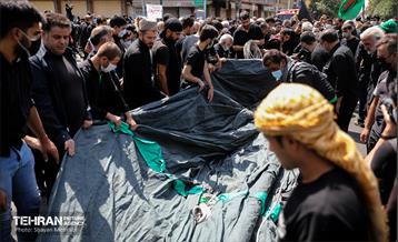 خیمه سوزان ظهر عاشورا در چهار راه گلوبندک  1